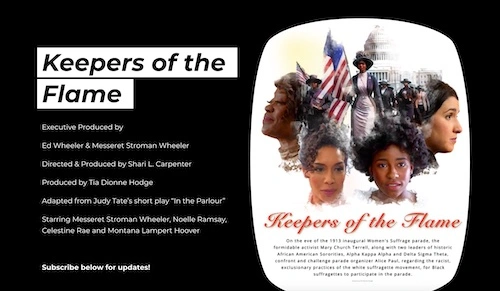 Oct. 29: Messeret Stroman Wheeler and Ed Wheeler’s Award Winning Short Film, KEEPERS OF THE FLAME, to Screen in Black Bottom Film Festival at August Wilson African American Cultural Center